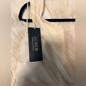 J Crew Asymmetrical One Shoulder Chiffon-Silk Kylie Dress